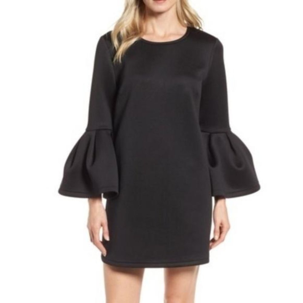 Pleione Bell Sleeve Shift Dress